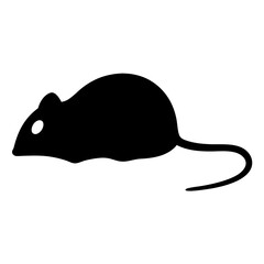 computer mousevector silhouette icon - perfect for electronics-themed crafts, decals, or SVG projects.