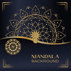 Royal Gold Mandala Background – High-Resolution Design