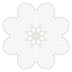 Mandala. Ethnicity round ornament. Ethnic style. Elements for invitation card. Oriental circular pattern, lace background. Cards,brochures,covers. Arabic, Islamic,asian, indian native african motifs