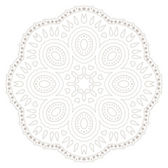Mandala. Ethnicity round ornament. Ethnic style. Elements for invitation card. Oriental circular pattern, lace background. Cards,brochures,covers. Arabic, Islamic,asian, indian native african motifs