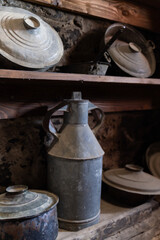 Old kitchen in the Greek monastery of meteors