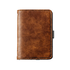 Pocket-sized travel diary, ultra realistic uhd photo, on transparent background