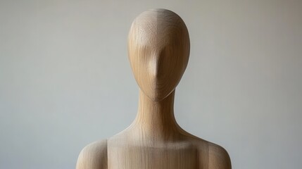 wooden artists mannequin in a neutral pose
