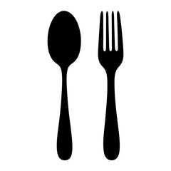 dining set vector silhouette icon - perfect for furniture icons, decals, or SVG crafts.