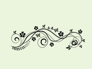 Elegant and intricate ornamental design featuring detailed flourishes perfect for invitations cards or decorative projects showcasing a sophisticated and classic aesthetic