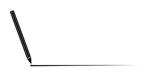 Cartoon paintbrush with brush stroke. Black paint brush logo. Vector