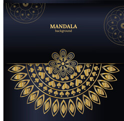 Luxury Gold Mandala Background – Elegant Ornamental Design