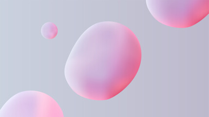 Explore the captivating world of Abstract Soft Shapes adorned with Subtle Gradient Colors