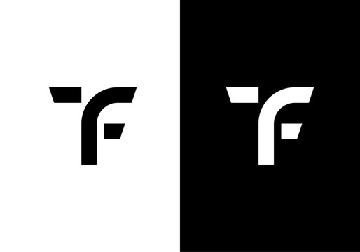 TF, FT letters monogram logo