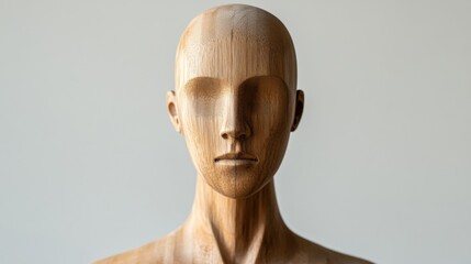 wooden artists mannequin in a neutral pose