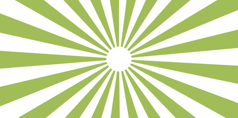 Sunburst background vector illustration pattern beam rays. Abstract hypnotic swirl pattern with green and teal curved rays. Meant green rays Funky elements with Classic vintage rays design.