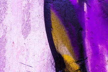 Abstract grunge texture in purple, yellow shades. 90s style, vibrant pattern, modern street art....