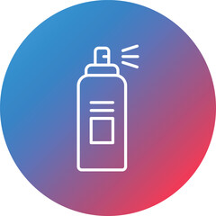 Spray Line Gradient Circle Background Icon