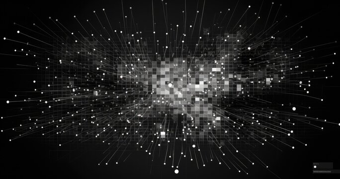 black and white hypercomplicated data matrix, screenshot 