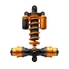 Toy shock absorber, ultra realistic uhd photo, on transparent background
