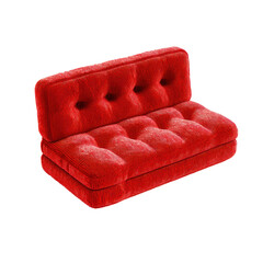 Toy sofa cushion, ultra realistic uhd photo, on transparent background