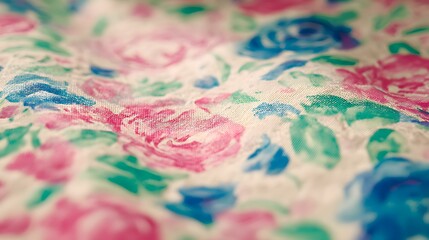 Obraz premium floral sketch with minimal detail and colorful washes suggesting wild garden beauty
