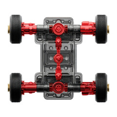 Toy undercarriage panel, ultra realistic uhd photo, on transparent background