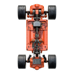 Toy undercarriage panel, ultra realistic uhd photo, on transparent background