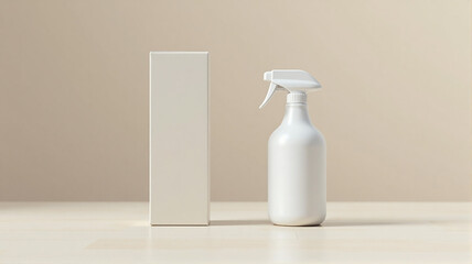 white plastic bottle on wooden table