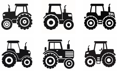 tractor isolated on white background