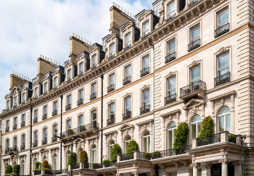 A terrace of houses and apartments  set in Belgravia, London
