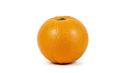 A orange isolated on a pure white background