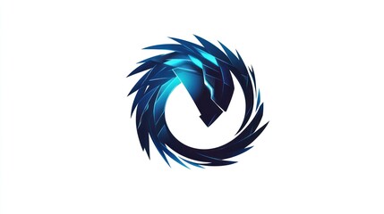 Abstract dragon logo