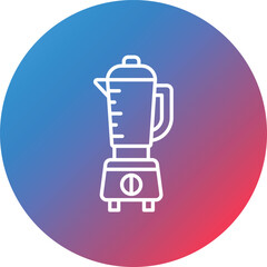 Blender Line Gradient Circle Background Icon