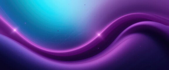 Abstract Purple and Teal Wave Background Smooth Curves, Depth, and Intrigue