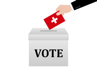 Election in the Switzerland. Election Concept. Vector Illustration.