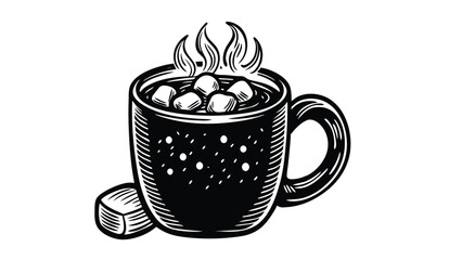 Hot Chocolate Mug with Marshmallows