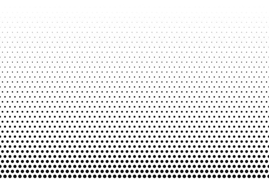 Pixel disintegration background. Halftone effect with small dots and particles. Pixel disintegration effect. Dispersed dotted pattern, decay effect. Vector