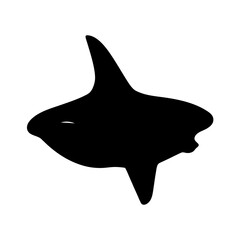 ocean sunfish mola mola vector silhouette icon - ideal for fishing logos, seafood icons, and aquatic-themed graphics.