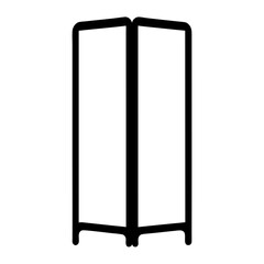 office partition vector silhouette icon - perfect for furniture icons, decals, or SVG crafts.