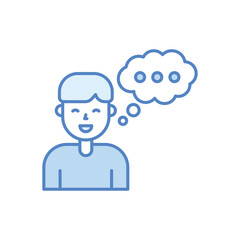 Thinking  Vector icon