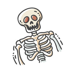skeleton icon, skeleton vector illustration-simple illustration of skeleton, perfect for skeleton logos and icons