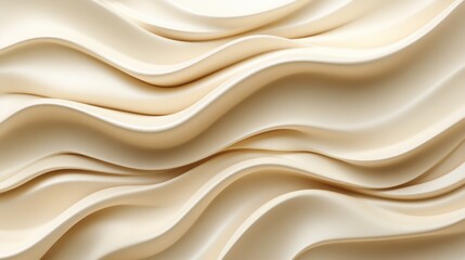 Obraz premium Beige undulating waves background, soft light, abstract design, website banner