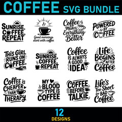 Fototapeta premium COFFEE svg bundle
