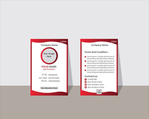 Print, ID card, Vector template for Print, Professional ID card, Identity Card, Creative Design, Customizable design for Print or digital use, Adobe Illustrator Vector file high-quality for Branding.