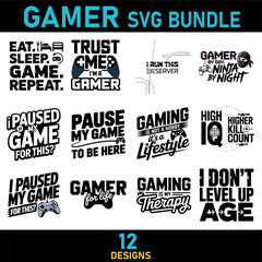 Gamer svg bundle