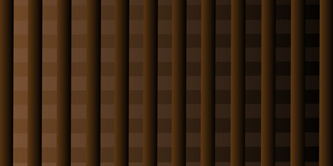 Abstract brown wooden planks form a textured backdrop of a fence and wall, showcasing a natural wood pattern