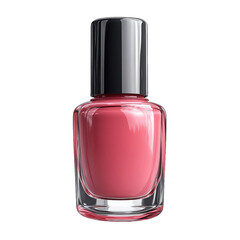 Elegant Pink Nail Polish Bottle Manicure Supplies Cosmetic Product Beauty Item Glossy Finish Clear