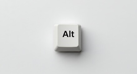 Close-up of an Alt key from a computer keyboard