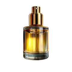 perfume bottle, isolated with subtle shadow, on transparent background, realistic product mockup, high-resolution, no shadows, studio lighting, isolated, photorealistic