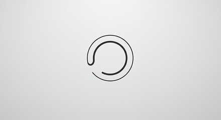 Abstract circle loading graphic design element