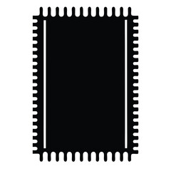 rug vector silhouette icon - perfect for furniture icons, decals, or eps crafts.