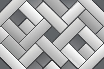 Sleek stainless basket weave tiles