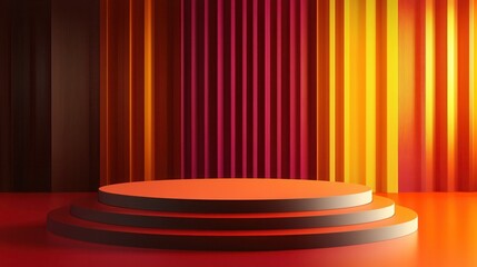 The Strategic Placement of the Empty Podium highlights a meticulously arranged setup in a high-profile venue, designed to set the perfect scene for a major product introduction.