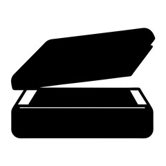 scannervector silhouette icon - perfect for electronics-themed crafts, decals, or SVG projects.